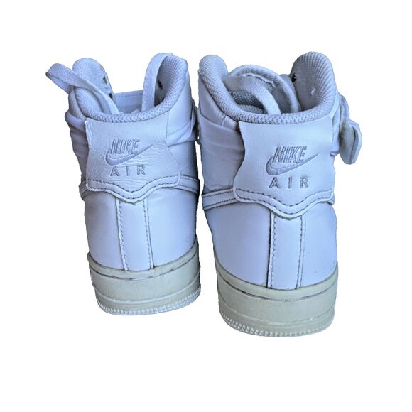 Nike Air Force 1 High White Leather Sneakers Mens Size 7 EU38 Retro 334031-105 main image 8